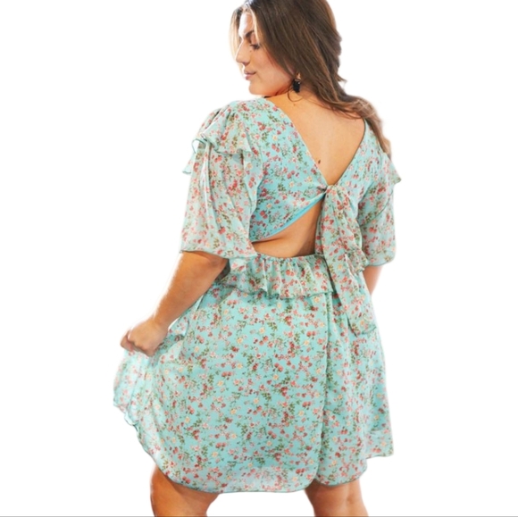 Haptics Eleanor Chiffon Ruffle Dress - Picture 3 of 6